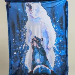 SpiritHoods LLC Lora Zombie Artist Edition Luxe Courage Polar Bear Faux Fur Throw CUDDLE TIME
