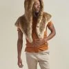 SpiritHoods LLC African Golden Cat Luxe Faux Fur Collector Edition Shawl | Men's