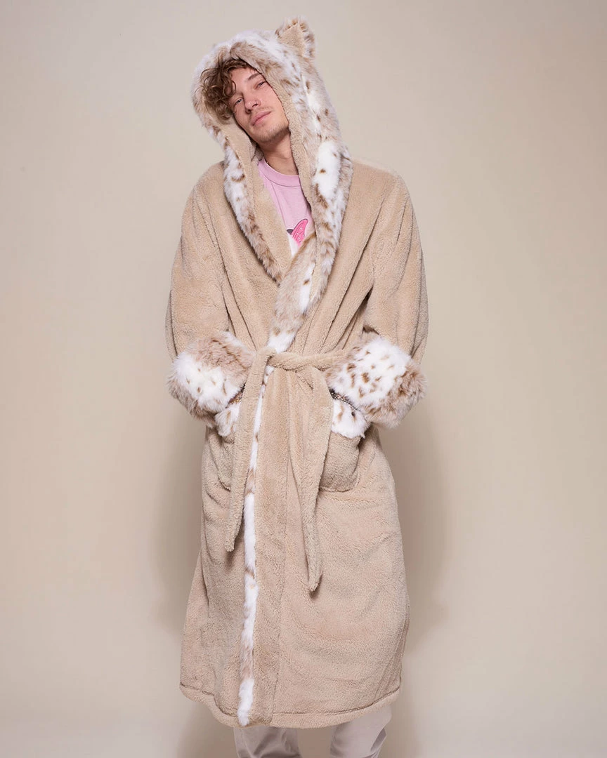 SpiritHoods LLC Snow Leopard Classic Faux Fur Robe | Men's COMING SOON 2 SpiritHoods LLC Snow Leopard Classic Faux Fur Robe | Men's COMING SOON