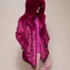 SpiritHoods LLC Love Wolf Luxe Classic Faux Fur Coat | Men's