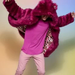 SpiritHoods LLC Love Wolf Luxe Classic Faux Fur Coat | Men's