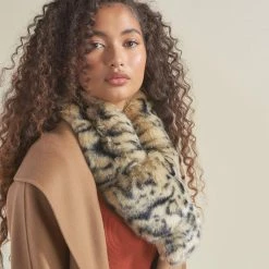 SpiritHoods LLC Ocelot Luxe Faux Fur Scarf | Women's PREMIUM DESIGNS