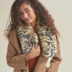 SpiritHoods LLC Ocelot Luxe Faux Fur Scarf | Women's PREMIUM DESIGNS