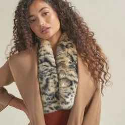 SpiritHoods LLC Ocelot Luxe Faux Fur Scarf | Women's PREMIUM DESIGNS