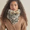 SpiritHoods LLC Ocelot Luxe Faux Fur Scarf | Women's PREMIUM DESIGNS