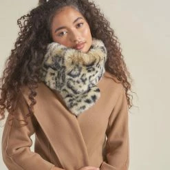 SpiritHoods LLC Ocelot Luxe Faux Fur Scarf | Women's PREMIUM DESIGNS