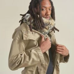 SpiritHoods LLC PREMIUM DESIGNS Ocelot Luxe Faux Fur Scarf | Men's