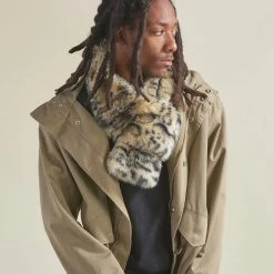 SpiritHoods LLC PREMIUM DESIGNS Ocelot Luxe Faux Fur Scarf | Men's