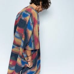 SpiritHoods LLC DAY TIME STYLE Dire Wolf Fabric Poncho | Men's