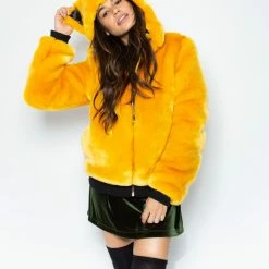 SpiritHoods LLC Golden Wolf Luxe Classic Bomber Jacket | Women's