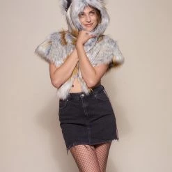 SpiritHoods LLC Arctic Fox Collector Edition Faux Fur Shawl | Women's