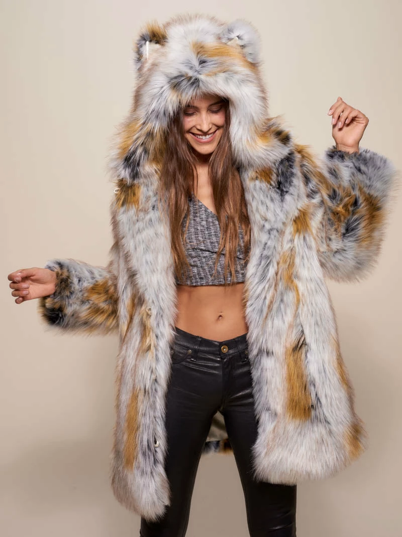 SpiritHoods LLC NIGHT TIME STYLE Arctic Fox Classic Faux Fur Coat | Women's 1 SpiritHoods LLC NIGHT TIME STYLE Arctic Fox Classic Faux Fur Coat | Women's