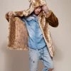 SpiritHoods NIGHT TIME STYLE African Golden Cat Luxe Classic Faux Fur Coat | Men's