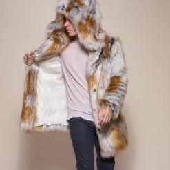 SpiritHoods LLC Arctic Fox Classic Faux Fur Coat | Men's