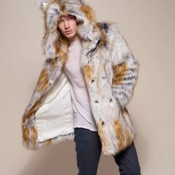 SpiritHoods LLC Arctic Fox Classic Faux Fur Coat | Men's