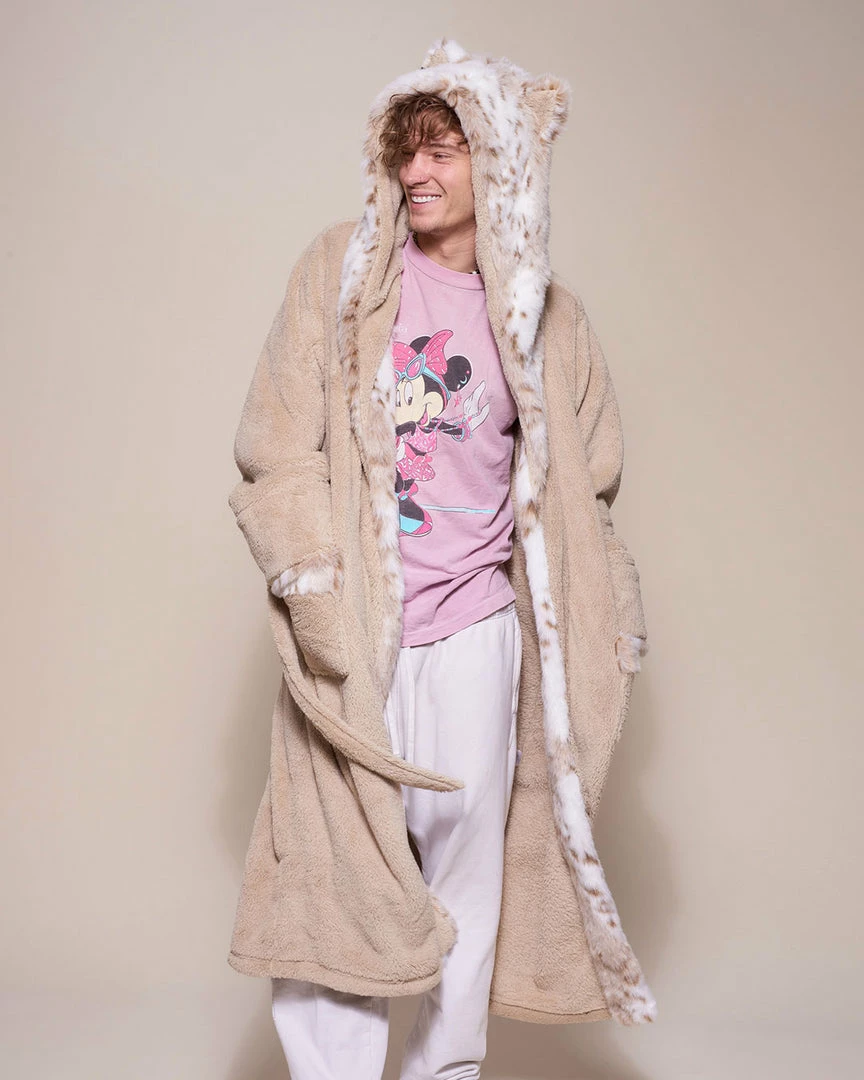 SpiritHoods LLC Snow Leopard Classic Faux Fur Robe | Men's COMING SOON 1 SpiritHoods LLC Snow Leopard Classic Faux Fur Robe | Men's COMING SOON