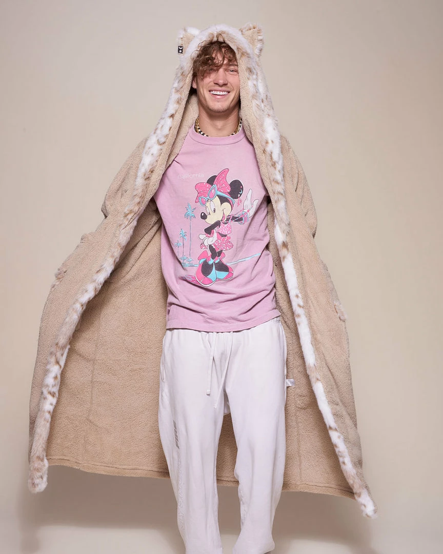 SpiritHoods LLC Snow Leopard Classic Faux Fur Robe | Men's COMING SOON 4 SpiritHoods LLC Snow Leopard Classic Faux Fur Robe | Men's COMING SOON