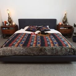 SpiritHoods LLC BACK-IN-STOCK Direwolf Faux Fur Large Blanket