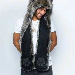 SpiritHoods LLC MENS Dire Wolf Faux Fur Hood | Men's