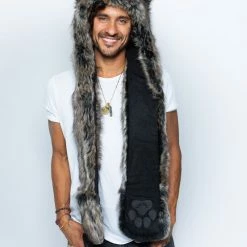 SpiritHoods LLC MENS Dire Wolf Faux Fur Hood | Men's