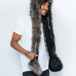 SpiritHoods LLC MENS Dire Wolf Faux Fur Hood | Men's
