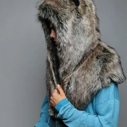SpiritHoods LLC Dire Wolf Faux Fur Shawl | Men's