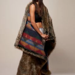 SpiritHoods LLC CUDDLE TIME Direwolf Faux Fur Throw