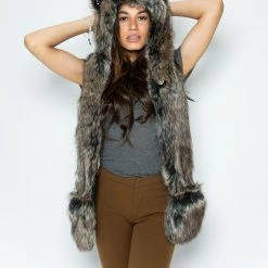 SpiritHoods LLC FESTIVAL Dire Wolf Faux Fur Hood | Women's