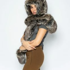 SpiritHoods LLC FESTIVAL Dire Wolf Faux Fur Hood | Women's