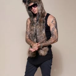 SpiritHoods LLC MENS Dire Wolf Faux Fur Hood | Men's
