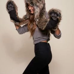 SpiritHoods LLC FESTIVAL Dire Wolf Faux Fur Hood | Women's