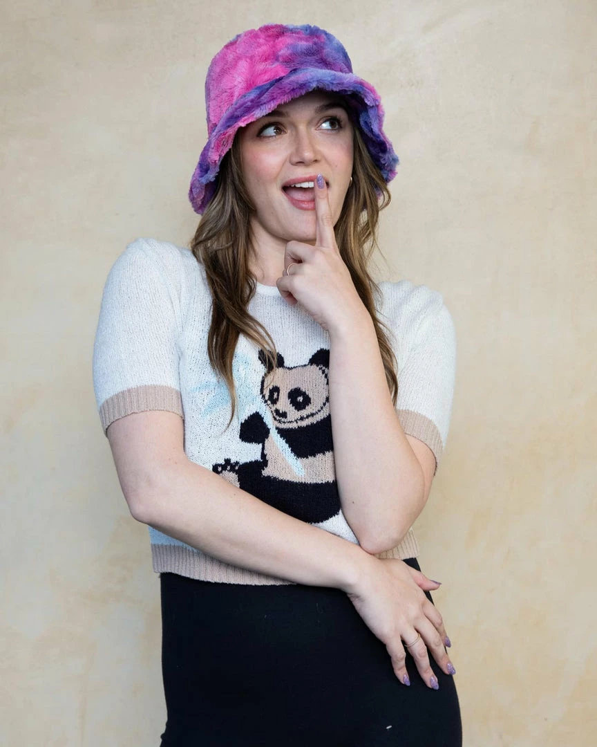 SpiritHoods Cotton Candy Faux Fur Bucket Hat | Women's DAY TIME STYLE 5 SpiritHoods Cotton Candy Faux Fur Bucket Hat | Women's DAY TIME STYLE