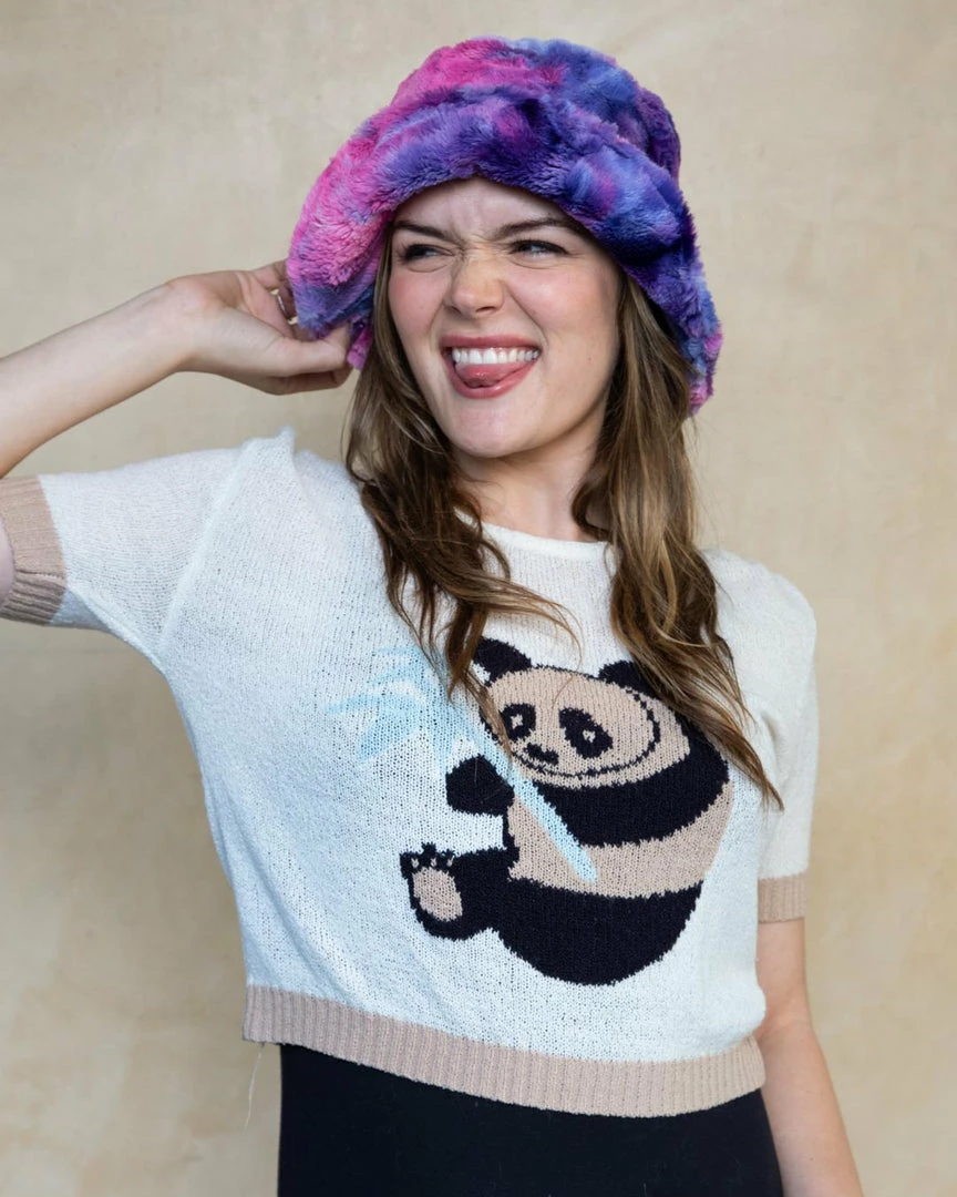 SpiritHoods Cotton Candy Faux Fur Bucket Hat | Women's DAY TIME STYLE 2 SpiritHoods Cotton Candy Faux Fur Bucket Hat | Women's DAY TIME STYLE