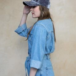 SpiritHoods LLC Phoenix Grey Velvet Baseball Hat | Women's