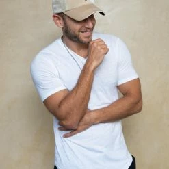 SpiritHoods LLC Phoenix Tan Velvet Baseball Hat | Men's DAY TIME STYLE