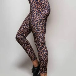 SpiritHoods LLC Purple Cheetah Velvet Leggings FESTIVAL SALE