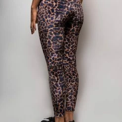 SpiritHoods LLC Purple Cheetah Velvet Leggings FESTIVAL SALE