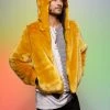 SpiritHoods LLC COLORFUL PARTY ANIMALS Golden Wolf Luxe Classic Bomber Jacket | Men's