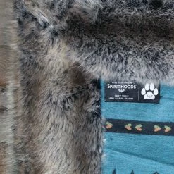 SpiritHoods LLC CUDDLE TIME Grey Wolf Faux Fur Large Blanket