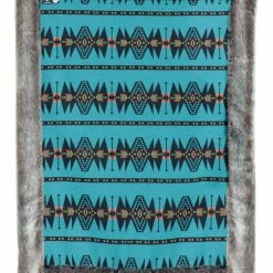 SpiritHoods LLC CUDDLE TIME Grey Wolf Faux Fur Large Blanket