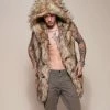SpiritHoods LLC Golden Jackal Faux Fur Vest | Men's DAY TIME STYLE
