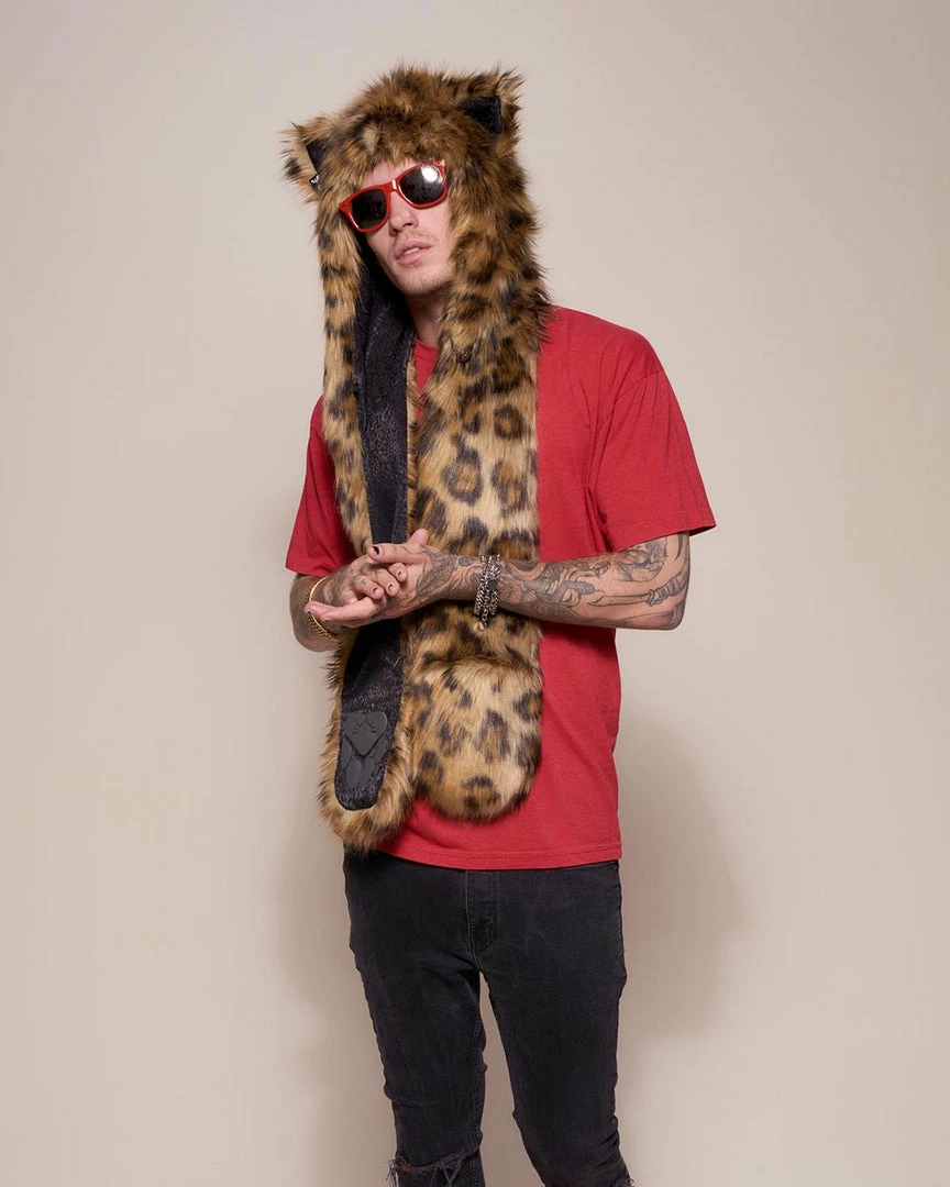 SpiritHoods LLC DAY TIME STYLE Javan Leopard Faux Fur Hood | Men's 7 SpiritHoods LLC DAY TIME STYLE Javan Leopard Faux Fur Hood | Men's