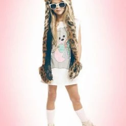 SpiritHoods LLC Kids Leopard Faux Fur SpiritHood