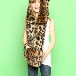 SpiritHoods LLC Kids Leopard Faux Fur SpiritHood