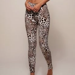 SpiritHoods LLC Arabian Leopard Velvet Leggings | Women's DAY TIME STYLE