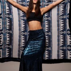 SpiritHoods LLC Indigo Fox Luxe Faux Fur Throw