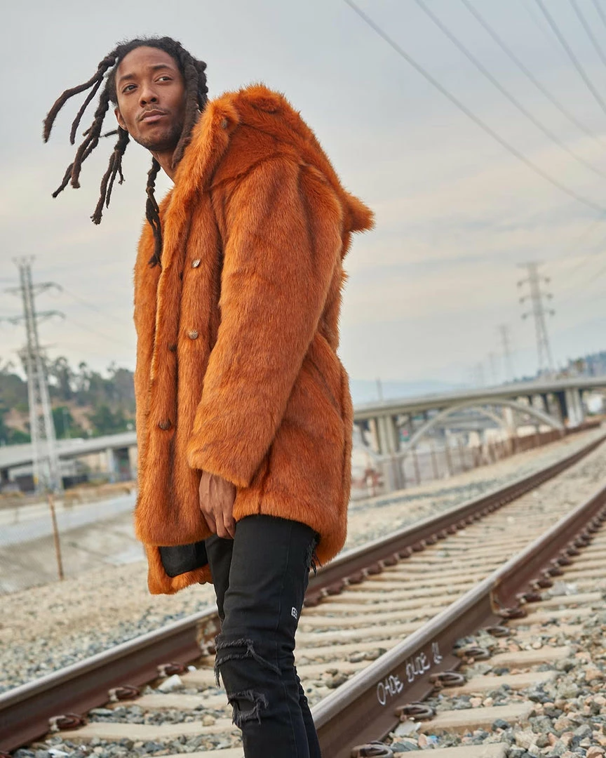 SpiritHoods LLC VIBRANT COLORS Artist Edition VAMP Wolf Faux Fur Coat | Men's 2 SpiritHoods LLC VIBRANT COLORS Artist Edition VAMP Wolf Faux Fur Coat | Men's