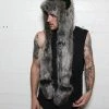 SpiritHoods LLC Grey Wolf Faux Fur Hood | Men's