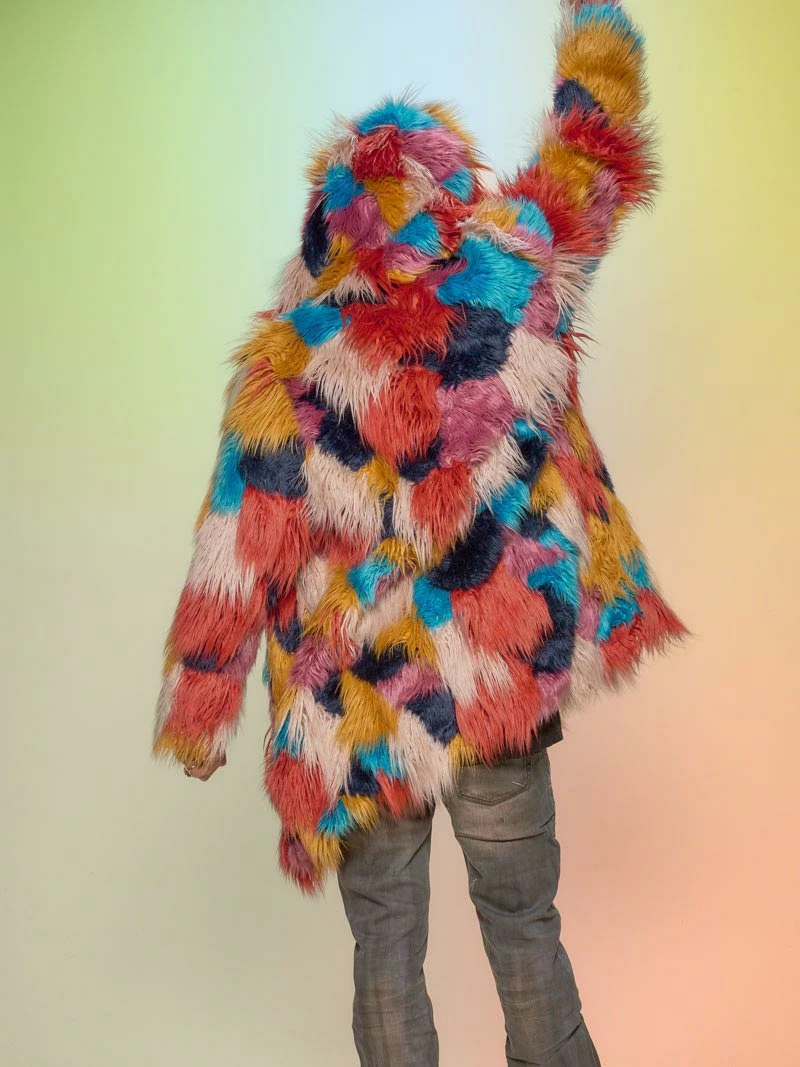 SpiritHoods LLC Butterfly Hooded Faux Fur Coat | Men's NIGHT TIME STYLE 1 SpiritHoods LLC Butterfly Hooded Faux Fur Coat | Men's NIGHT TIME STYLE