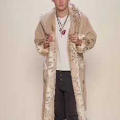 SpiritHoods LLC Snow Leopard Classic Faux Fur Robe | Men's COMING SOON 10 SpiritHoods LLC Snow Leopard Classic Faux Fur Robe | Men's COMING SOON